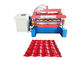 Roof Tile Double Layer Roll Forming Machine Electric Tension 380V 50 Hz 3 Phase