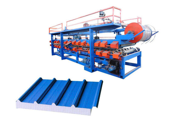 Power 32 Kw Steel  Sandwich Panel Machine , Sandwich Panel Production Line