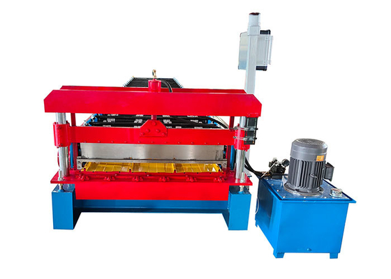 13-15 Stations PLC Control Roof Panel Roll Forming Machine For Sale