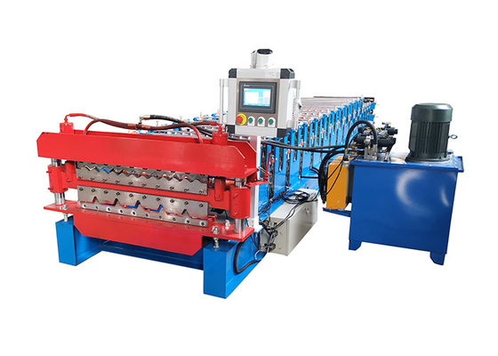 5.5kw 13rows Two Deck Light Steel Keel Roll Forming Machine for 0.45-0.8mm PPGI