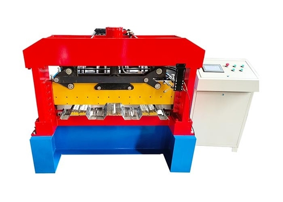 Automatic Working Type Floor Deck Roll Forming Machine With 45 Rollers Material And Manual Decoiler Type